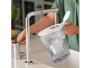 Pachet cana filtranta Aqua Optima Liscia, cu 6 filtre, 2.5 litri