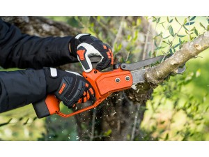 Manusi de iarna anti-taiare din piele, pentru drujba, negru