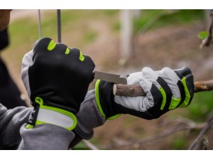 Manusi de piele Touchscreen, anti-taiere, repelente, de iarna, culoare neagra