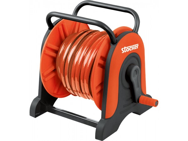 Tambur pentru furtun gradina, cu 15 furtun ½" inclus si racorduri incluse