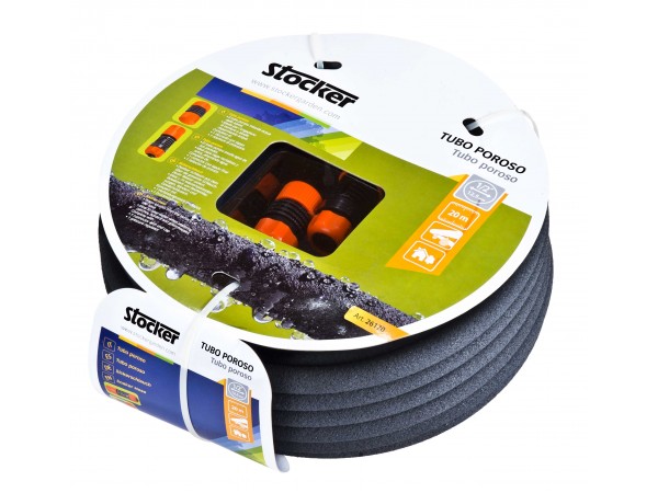 Tub poros ½" - 20 m, cu conector furtun ½", conector furtun acqua-stop ½" si acqua-dancer incluse