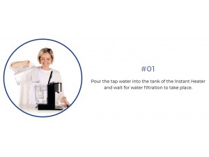 Incalzitor instant de apa filtrata Laica Volcano